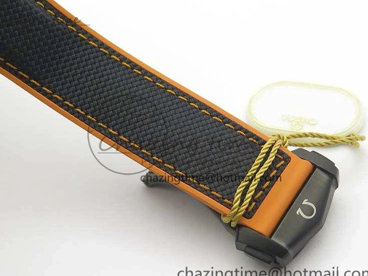 1230 Planet Ocean Master Chronometer Chrono DLC OM 1:1 Best Edition Black Dial On Nylon Strap A Chic 8103